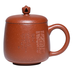 金镶玉蒋旭东老师手工紫砂杯茶杯茶水分离男士商务办公个人泡茶杯420ml 大自在紫砂杯