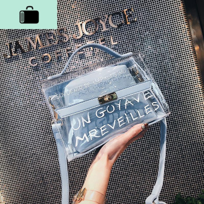 香港果冻包女斜挎透明子母小包2020新款潮夏季时尚百搭单肩手提包NEW LAKE女斜挎包