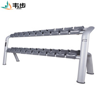 韦步wellBu6044商用双层哑铃架10付哑铃置放架健身房横排哑铃存放架