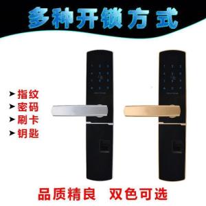 BONJEAN智能指纹锁感应锁指纹密码锁家用刷卡锁电子锁防盗锁