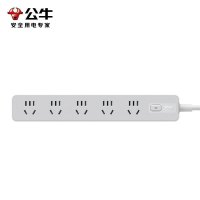 公牛 插座插线板 五位总控 1.8米-GN-Z1051T 晨雾白 单位:个