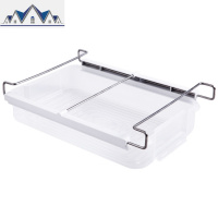 抽屉式冰箱收纳盒创意隔层挂架厨房水果食物塑料分隔保鲜盒 三维工匠