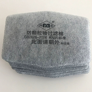 梅安1201防尘面罩过滤棉 硅胶防尘面具滤芯KN95 防毒防尘滤纸