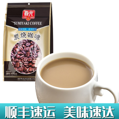 炭烧咖啡360g袋装春光冲调饮品速溶咖啡粉三合一食品特浓传统经典香浓海南特产