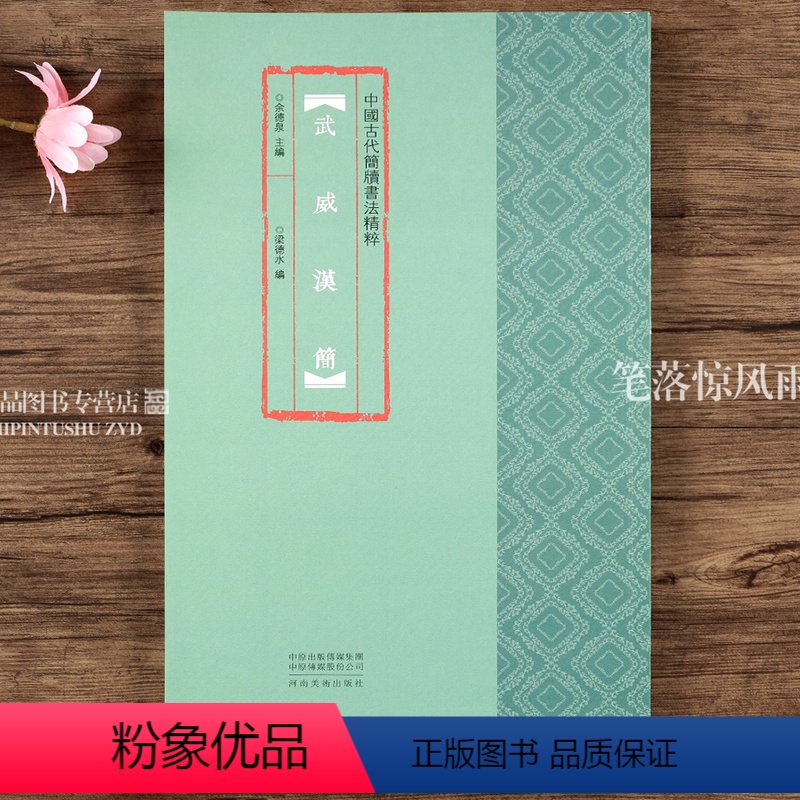 [正版]武威汉简 中国古代简牍书法精粹 附注释竹简字帖临摹赏析 汉简书法研究书法篆刻 艺术古代简牍书法 河南美术出版社