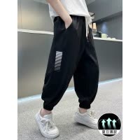 男童裤子夏季薄款冰丝防蚊裤2025新款儿童夏装裤子大男孩速干裤潮