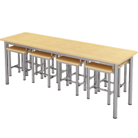 依韵珂餐桌一桌八椅200*60*75cm套