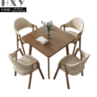 合祥源 ZTJ-BGZ027 洽谈桌一桌四椅 800*800*750mm 单位:套