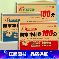 [3本]语文+数学+英语 人教版 三年级上 [正版]期末冲刺100分 一二年级三四五六年级上册下册语文数学英语试卷测试卷