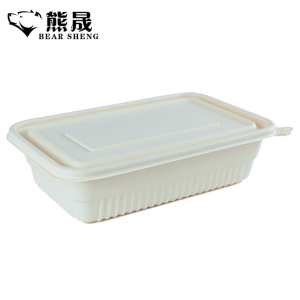 熊晟 可降解环保一次性餐盒 850ml 300个/箱
