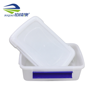 铂锜澳钢化带扣保鲜盒32*22.5*10cm