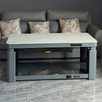 火焰山2025新款取暖桌电暖桌家用升降茶几一体烤火炉餐桌多功能省电