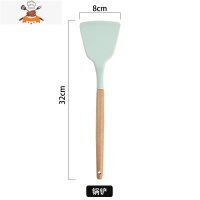 简约不粘锅硅胶锅铲炒菜铲套装 烹饪炒勺铲子 可高温家用厨具专用 敬平 锅铲
