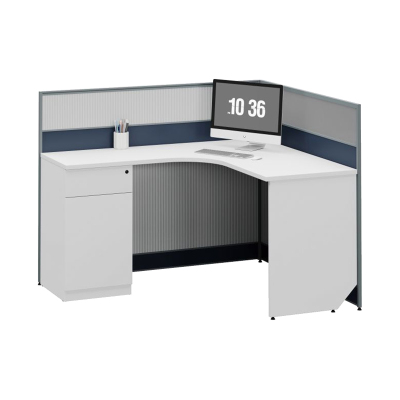 臻远ZYGW-032屏风工作卡位职员桌办公桌 L型单人位