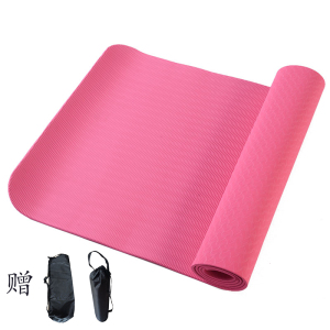 体育生瑜伽垫加宽加厚防潮防滑耐磨健身垫回弹性能好6mm初学者瑜伽垫