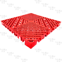 翌嘉 YJ3121323地格栅塑料拼接地板垫网格垫板 红色