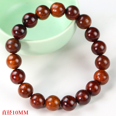 厂家批发酸枝木手串10MM单圈文玩红木佛珠男女手链饰品国风新中式送女朋友老婆情人节七夕生日礼物