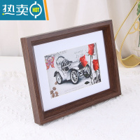 敬平复古摆台相框5寸6寸7寸8寸10寸12寸欧式挂墙照片创意画框桌面摆件 2025深胡桃色 10寸(可放20.3*25.