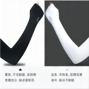 凯速(Kansoon) 防晒防护冰丝袖套 2双装FSXT黑色+白色