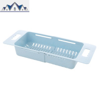 可伸缩水沥水架厨房用品塑料置物架家用放蔬菜碗碟收纳架 三维工匠