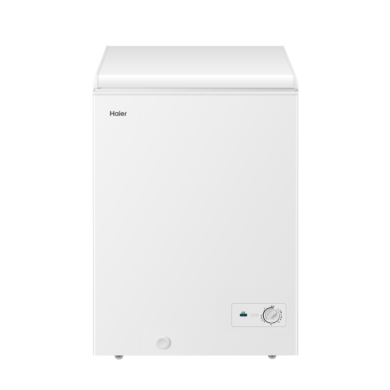 海尔(Haier)100升家用卧式冰柜 冷柜 小冰箱 1级能效