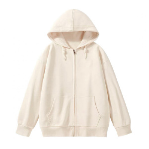 加绒加厚开衫卫衣女秋冬大码拉链外套女保暖口袋连帽上衣女装