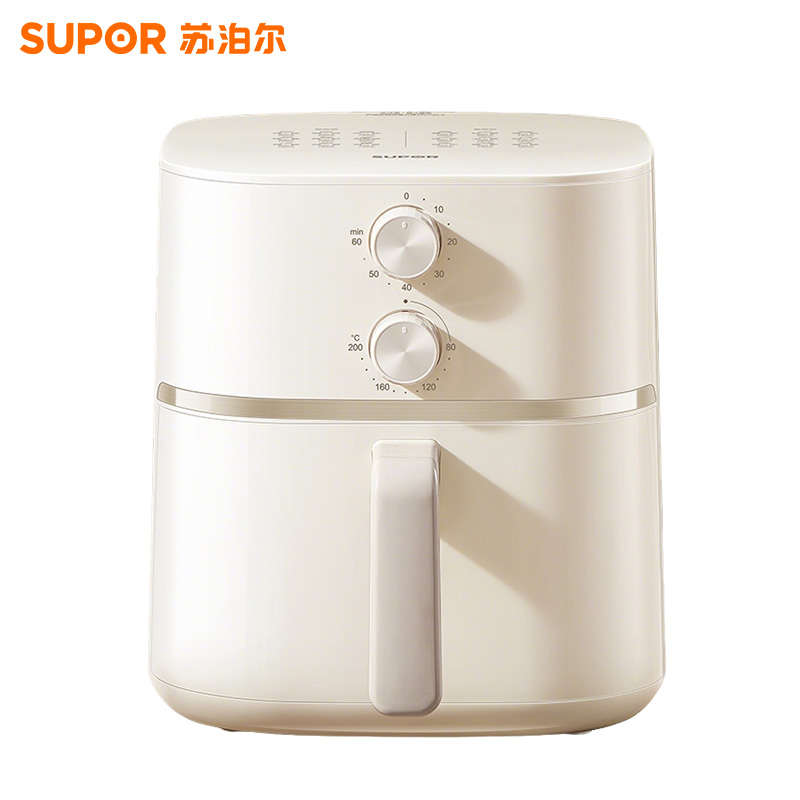 苏泊尔(SUPOR)空气炸锅 家用大容量6L易用旋钮 多功能低脂 蒸汽嫩炸 KJ60D813