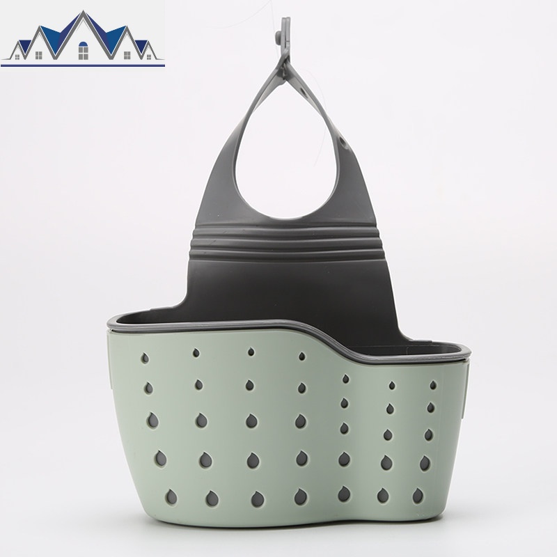 水池水挂篮沥水挂袋放置收纳袋挂厨房杂物小用品置物架放海绵刷 三维工匠