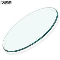 戴劲玻璃桌面钢化圆形玻璃桌面酒店饭店食堂防刮痕玻璃桌面直径128CM