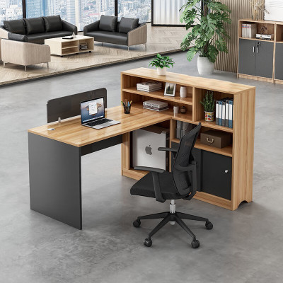 域赢屏风办公桌组合现代简约职员工位电脑隔断财务室带侧柜卡座单人位