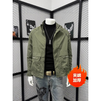 工装风男士立领夹克时尚潮流青年帅气修身上衣春秋季新款男装外套