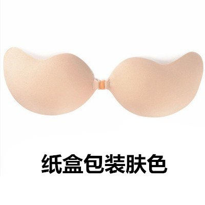 SUNTEK无肩带文胸聚拢薄款透气收副乳布面隐形乳贴婚纱礼服硅胶胸贴