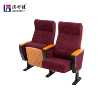 剧院椅阶梯报告厅礼堂椅会议室带写字板排椅电影院椅子 澳舒健 礼堂椅SJ8633 -4张