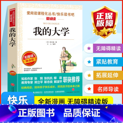 我的大学 [正版]我的大学 高尔基三部曲爱阅读课程化丛书快乐读书吧青少年版小学生儿童二三四五六七八九年级上下册必课外阅读