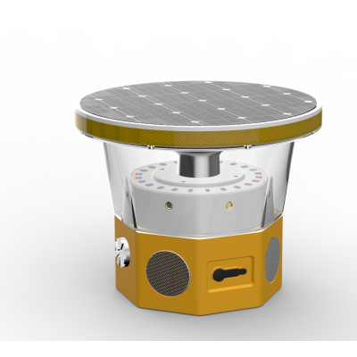 黑钻之光 HZ-X41 DC3.7V 0.5W 1Hz IP66 LED 太阳能智能激光语音警示灯(计价单位:套)黄色