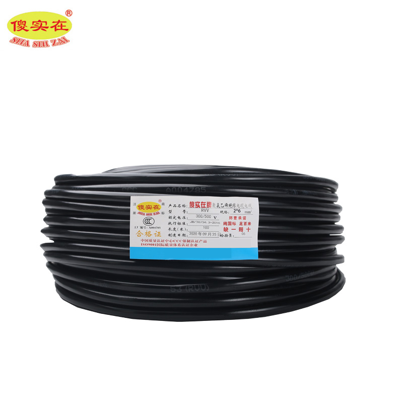 傻实在 电缆 国标软电缆 RVV 2*6mm² 米