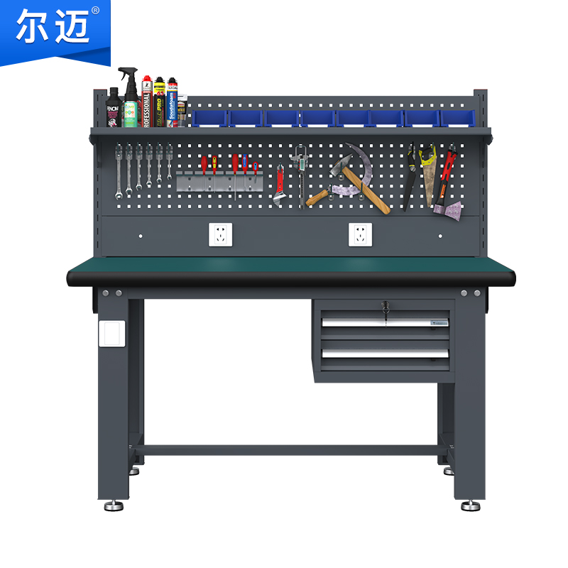 尔迈 装配工作台操作台自营多功能工厂车间防静电工作台桌子1.8米 BF款
