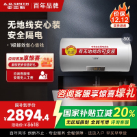 AO史密斯80升电热水器 无地线可安装 专利安全隔电 金圭内胆 速热节能 一键中温保温E80VDS 预约洗浴
