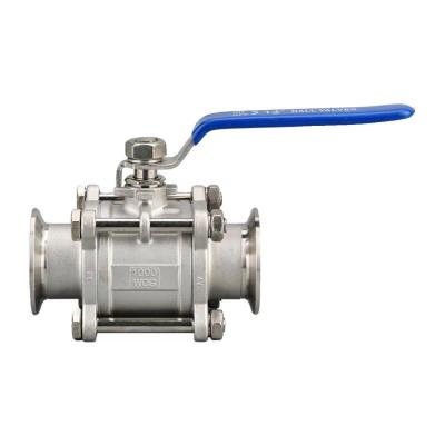 盛京联硕不锈钢三片式快装球阀DN32卡盘50.5[316L材质]个