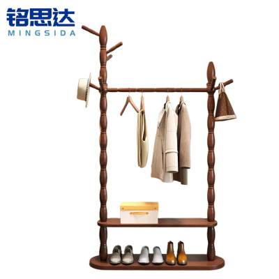 铭思达实木衣帽架1米个