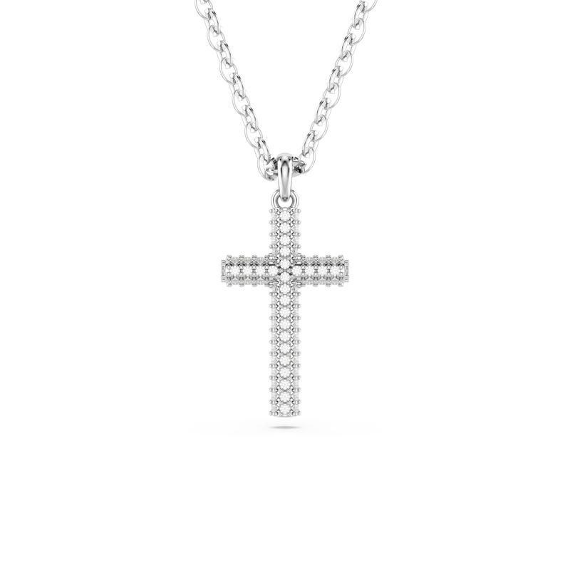 Swarovski女士时尚简约项链 Insigne系列 水晶密镶十字架精致百搭轻奢饰品