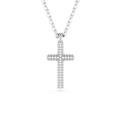 Swarovski女士时尚简约项链 Insigne系列 水晶密镶十字架精致百搭轻奢饰品