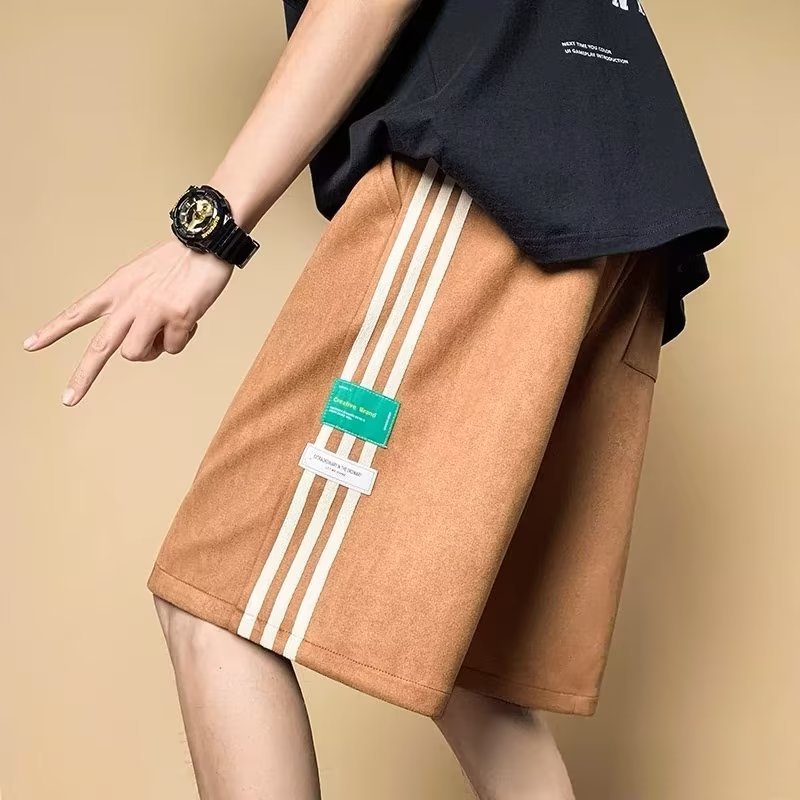 夏季潮流短裤男款美式高街潮牌宽松百搭中裤复古短裤