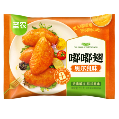 [苏鲜生推荐]圣农 嘟嘟翅(奥尔良味)0.28kg*5