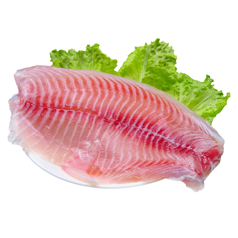 【79元任选3件】千渔旺 冷冻罗非鱼片 500g 3片装 刺身食材 罗非鱼片