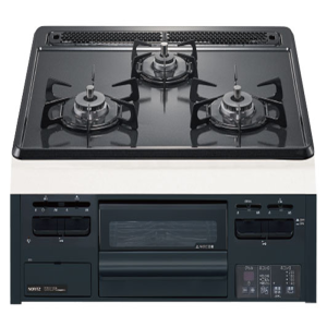 日本原装进口能率燃气灶Metal60(中配)嵌入式三眼灶煤气炉烤箱单面烤天然气N3GT2RWTQ1