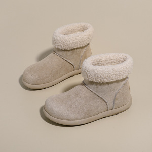 加绒高帮雪地靴女冬季新款学生ins韩版保暖休闲鞋棉鞋