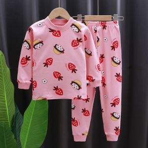 儿童秋衣秋裤套装男童女童春秋透气内衣中大童家居服保暖睡衣
