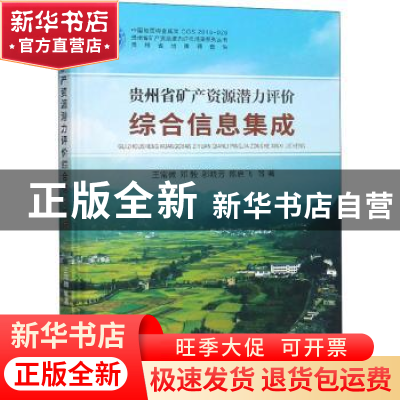 正版 贵州省矿产资源潜力评价综合信息集成 王常微等著 中国地质