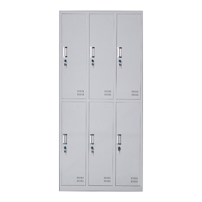 湘渭收纳柜财务档案柜资料柜加厚文件柜办公室带锁铁皮柜六门更衣柜